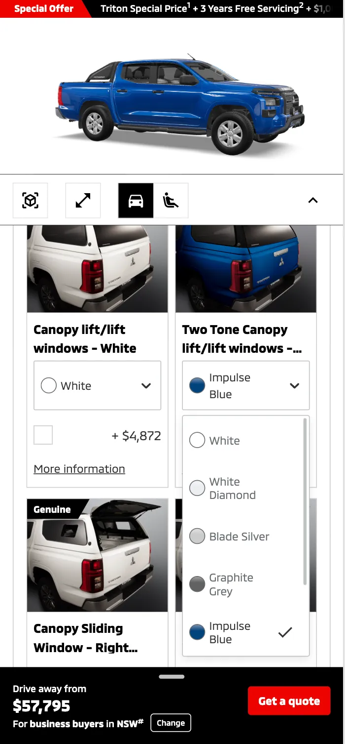 UI challenges identified during discovery (example 2)