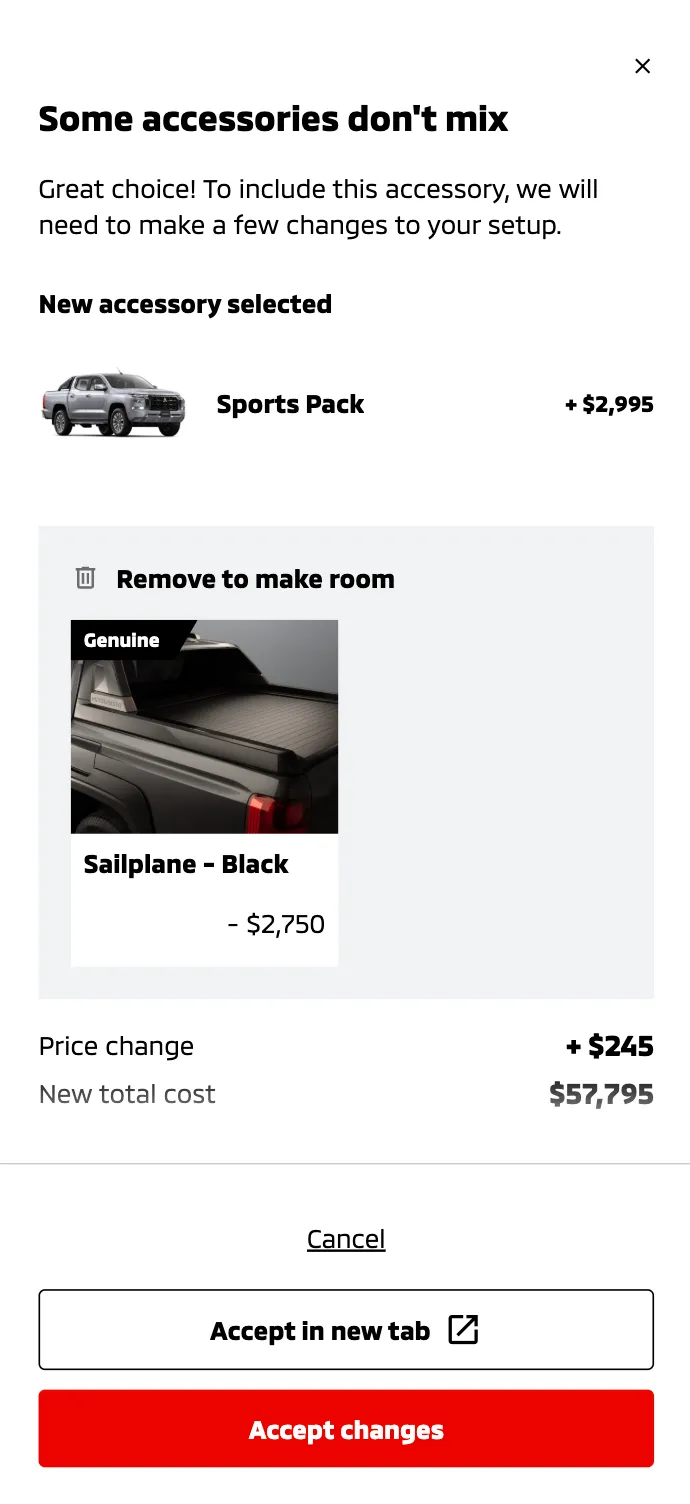UI challenges identified during discovery (example 3)